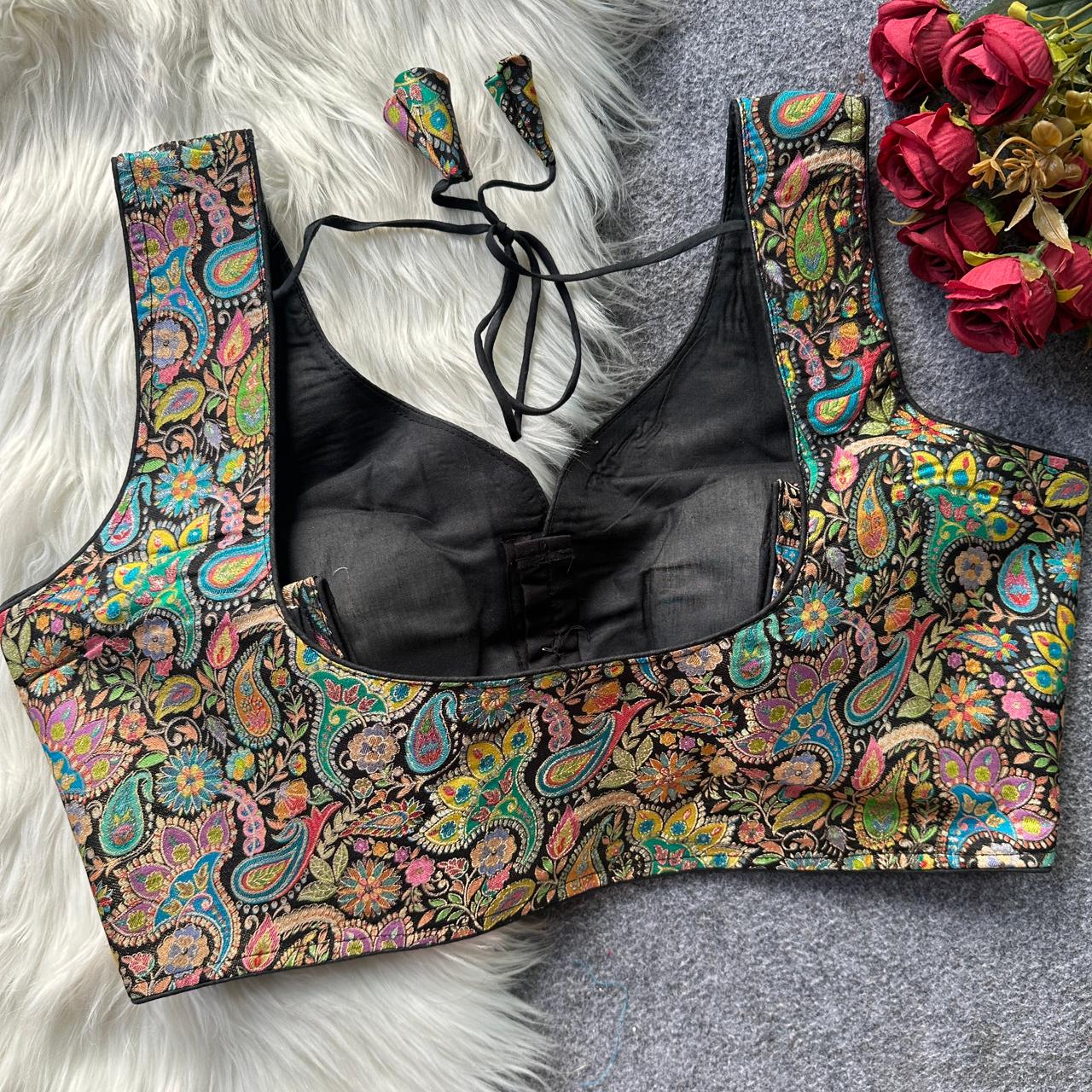 Designer Stitched blouse Paisely designs
