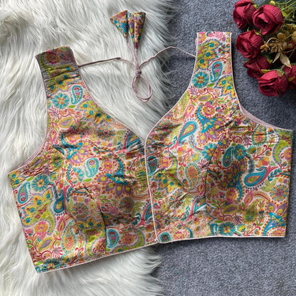 Designer Stitched blouse Paisely designs