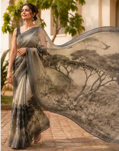 Premium Tusser Tissue Handloom Look Saree