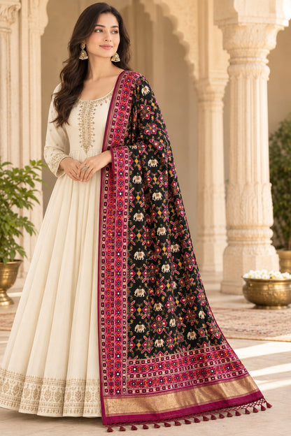 Pure Dola Silk Patan Patola Dupatta