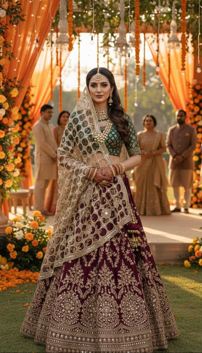 Trending Sheesh mirror dupatta