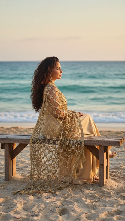 Trending sheesh mirror dupatta