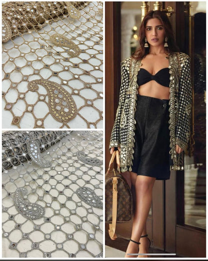 Trending Sheesh mirror dupatta Paisely