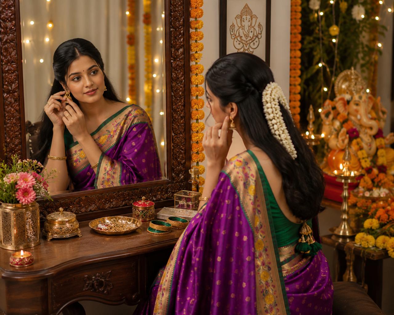 Royal Paithani Style Zari Weaved Saree