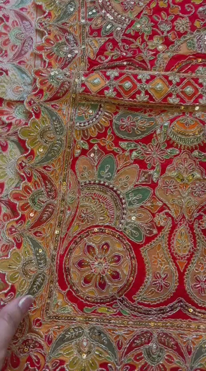 Royal Heritage Pure Chinon Silk Dupatta